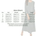 thumbnail image 2 of Womens Daily Casual Pockets Dress O Neck Loose Dress Solid Elegant Dress Summer Dresses Midi Length Swing Dress Dress for Women Junior V Neck Maxi Dress for Women Womens Summer Dress Dress Solid Color, 2 of 5
