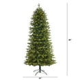 thumbnail image 2 of Nearly Natural 7.5ft. Belgium Fir Look Artificial Christmas Tree with 550 Clear LED Lights, 2 of 10