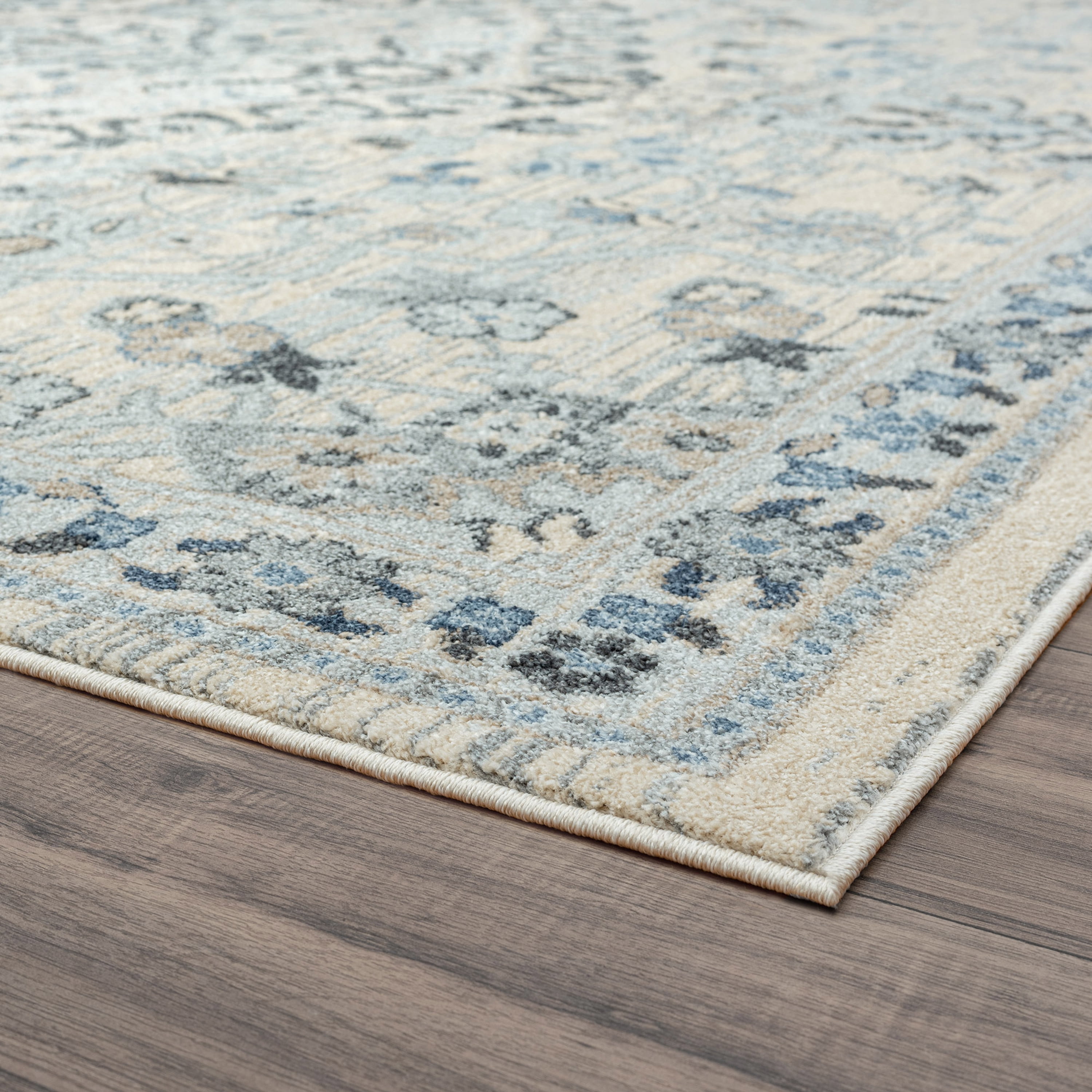 Traditional 2x3 Area Rug (2' x 3') Medallion Cream, Cream Indoor Scatter Easy to Clean
