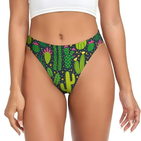 Sigee Cactus 1 for Women s G-String Panty  Low Rise  Soft Lace Perfect for Everyday Wear or Special Occasions-X-Large
