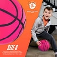 thumbnail image 4 of Nerf Quietcourt Silent Foam Basketball -   Quiet Ball for Indoor Dribbling - 28.5" Size 6 - Kids + Youth Basketball - Never Goes Flat Foam, 4 of 9