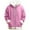 Pink, variant on Women's Jacket Hoodie with Fur Trim 2025 Long Sleeve Fleece Lined Zip Up Hooded Sweatshirt with Pockets Coat Outerwear