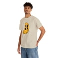 thumbnail image 5 of Flatten smiley face graphic t shirt Unisex Heavy Cotton Tee, 5 of 8
