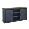 thumbnail image 6 of LIVILAND 2-piece Set of 58" TV Stand and 47" Bar Wine Cabinet - Navy Blue, 6 of 20