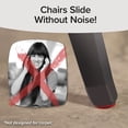 thumbnail image 7 of Ruby Sliders Midnight Black As Seen On TV - Premium Chair Covers Protect Hardwood & Tile Floors from Scratching - Fits Most Furniture Leg Sizes & Shapes - Chairs Slide Noiselessly - 8 Pack, 7 of 7