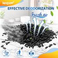 thumbnail image 3 of KEEPOW 4-Pack Activated Charcoal Refills for Lomi Kitchen Composter, Odor Absorbing Carbon Filter Replacement for Lomi Smart Waste Electric Compost Bin Filters for Indoor Use, 3 of 7