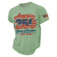 thumbnail image 2 of 250th Anniversary Shirt Men USA Shirt Summer Short Sleeve 4th of July T Shirts for Men Independence Day Patriotic Tee Tops, 2 of 4