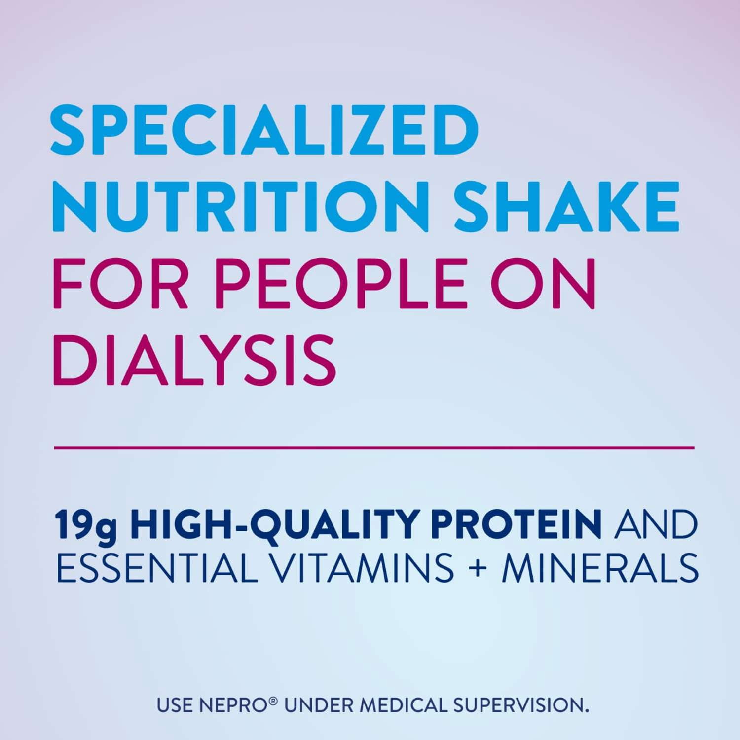 Nepro Nutrition Shake for People on Dialysis, Vanilla, 8 fl oz, Pack of 24
