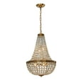 thumbnail image 2 of 4-Light W 18 in. Vintage And Glam Crystal Basket Chandelier in Antique Gold, 2 of 11