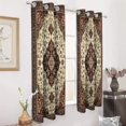 thumbnail image 3 of Bohemia Blackout Curtains Window Drapes Room Darkening Thermal Insulated Grommets Blackout Curtains, for Living, Dining, Bedroom,2 Panels, 3 of 6