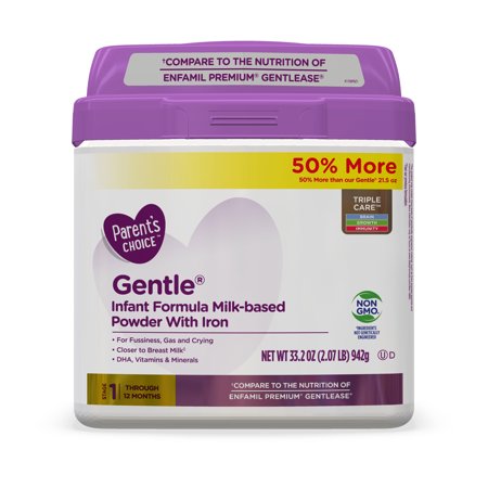 choice formula gentle parent milk infant iron powder based non 34oz gmo walmart