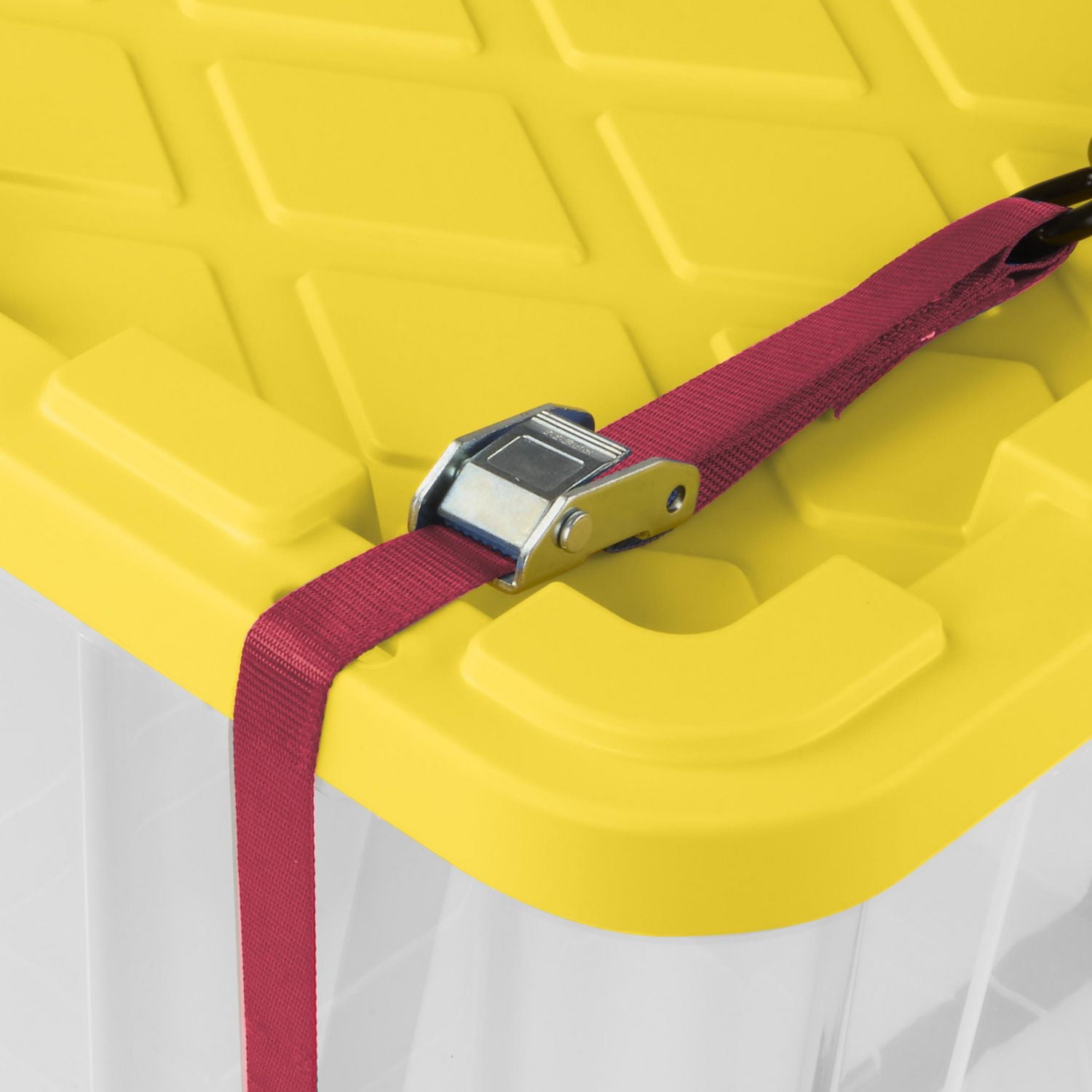 Sterilite 102L Industrial Storage Box, Yellow, 4 Pk