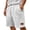 White, variant on Men's Vertical Stripe Corduroy Shorts with Elastic Waist and Relaxed Fit Featuring Soft Breathable Fabric for Casual Outings Weekend Brunch Daily Errands Green XXL