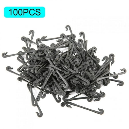 

100Pcs Grape Grafting Clips Garden Plant Vegetable Vine Fixing Clamp Black