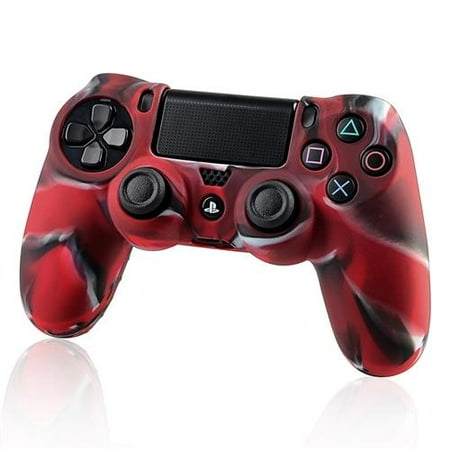 Insten 1x Camouflage Navy Red Skin Case Cover for Sony PlayStation 4 PS4