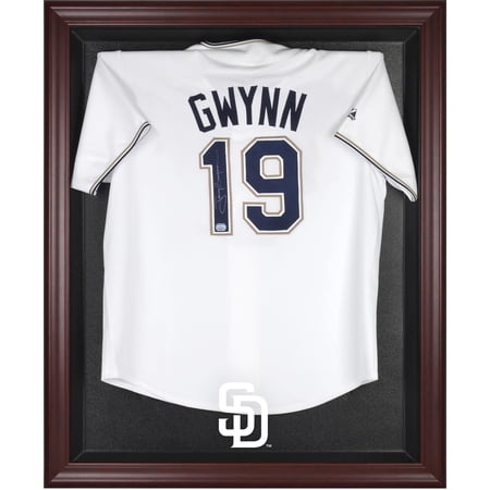 San Diego Padres Mahogany Framed Logo Jersey Display Case