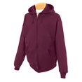 thumbnail image 2 of Jerzees Sweat à Capuche Zippé Complet pour Jeunes, L, Marron, 2 of 2