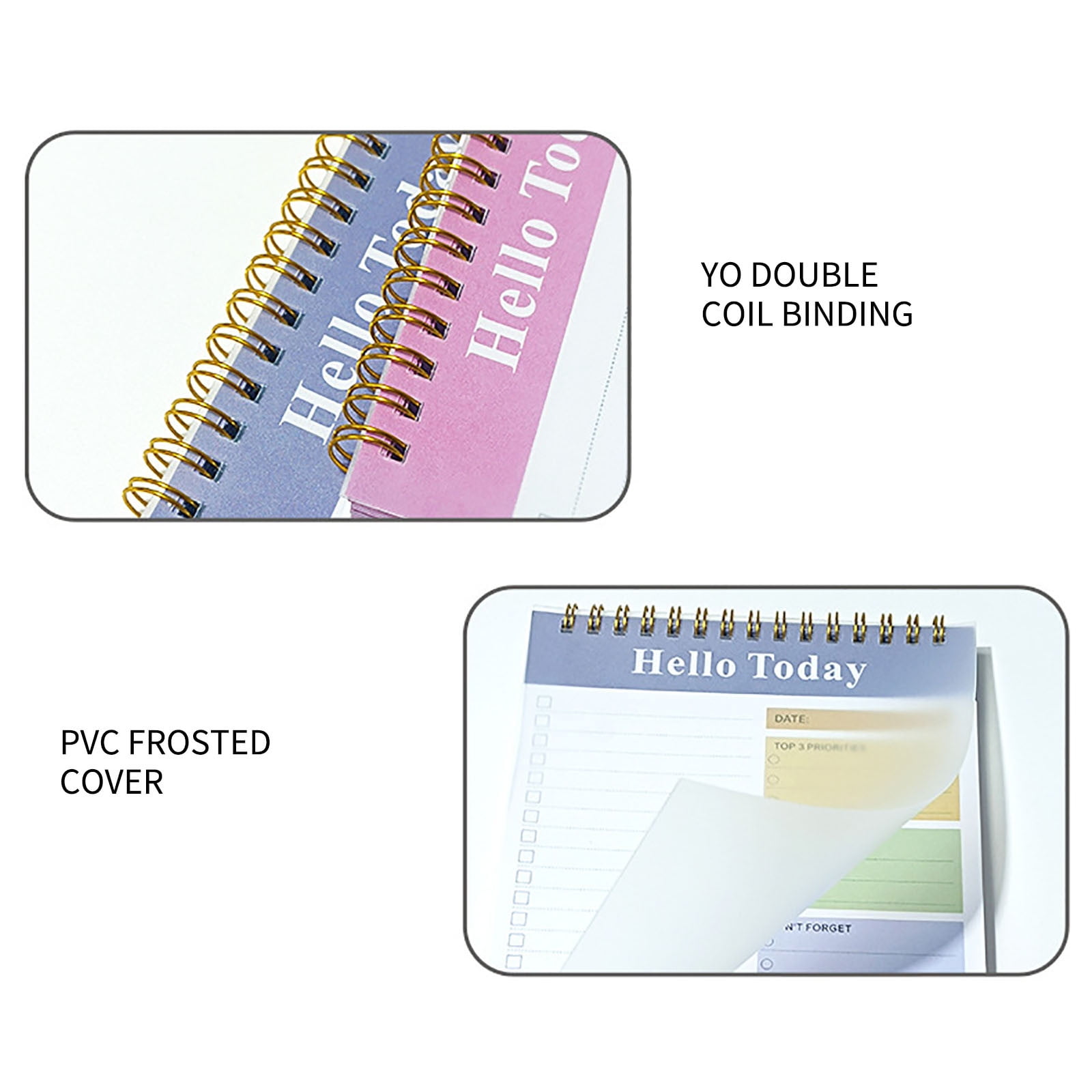 Notebooks for Work Daily To-Do Notepad, To-Do List Notepad Time Management Task Plan List Notebook Organizer For School Office Supplies, Undated Agenda 60 Sheets