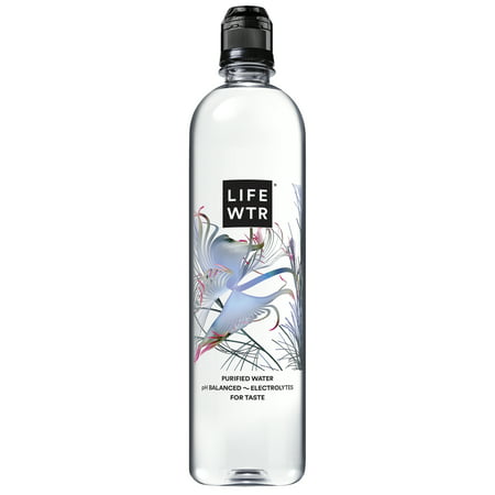 LIFEWTR, Premium Purified Water, pH Balanced with Electrolytes For Taste, 700 mL flip cap bottles (Pack of 12) (Packaging May (Best Bottled Water With Electrolytes)