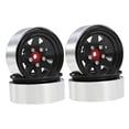 thumbnail image 3 of 4 llantas de rueda RC, buje de rueda, repuesto de ruedas de metal hexagonales de 12 mm y 1,9" para coche de control remoto TRX4 90046 1/10, pieza Negro, 3 of 8