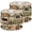 Color 4, variant on Hunting Linen Drum Cabin Lampshades Deer Farmhouse Leaf Plaid Brown Bear Pinecone 13"x13"x10" Light Shade for Table Lamps Floor Lamp Shades Cabin Lampshade Replacement Assembly Required