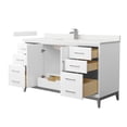 thumbnail image 4 of Wyndham Collection WCH818160SWZGTUNSMXX Amici 60" Free Standing Single Basin Vanity Set -, 4 of 7