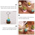 thumbnail image 4 of CIMAXIC Party 1 Set 3pcs Mini Cactus Shape Memo Clips Note Holders for Party Home Decor,3.35"X1.18"X1.18", 4 of 5