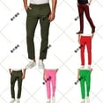 thumbnail image 5 of Mens Golf Pants Stretch Relaxed Fit Personalized Pants Pocket Button Suit Pants Leggings Casual Pants, 5 of 9