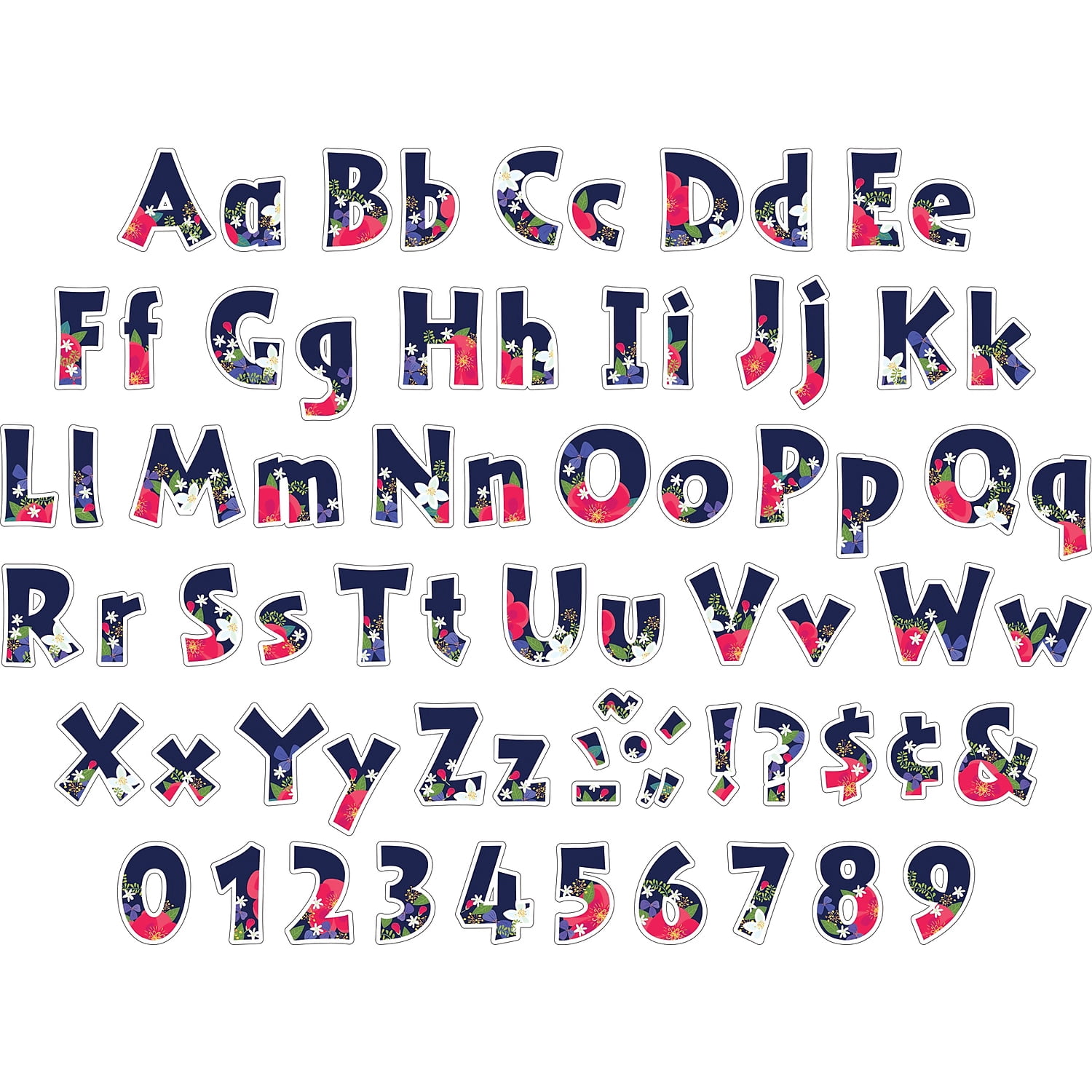 Barker Creek Petals 4" Letter Pop-outs - 510 Characters