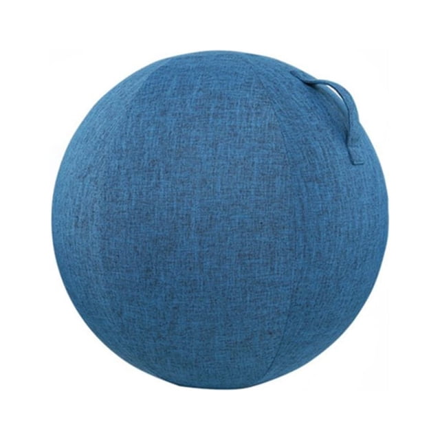 Dust-proof Anti-slid Exercise Ball Cover Cotton Flax Practical Fine Knitted Yoga Ball Cover for Home