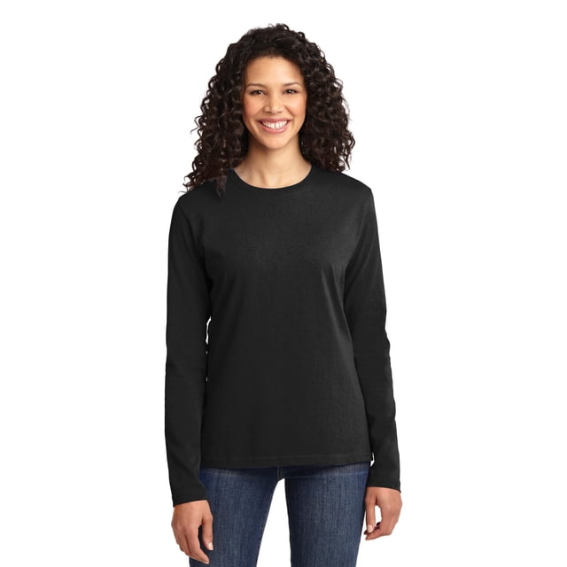 Port & Company T-Shirt à Manches Longues pour Femmes Core Cotton LPC54LS