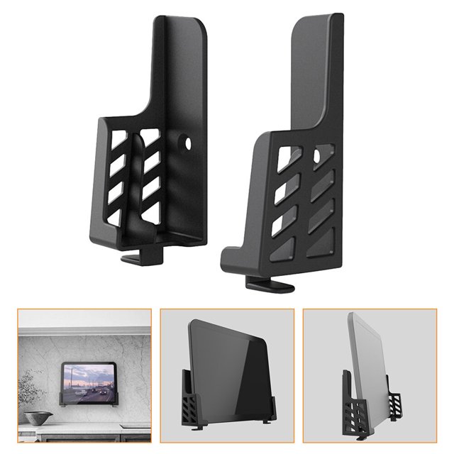 BESTYASH 1Ud Soporte De Teléfono ABS Negro Para Con Soporte Para Dos Dispositivos Electrónicos