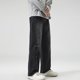 thumbnail image 4 of Pantalones largos de moda para hombre, casuales, de color sólido, con bolsillos y cremallera, cintura elástica, de poliéster., 4 of 4