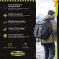 thumbnail image 4 of Sportube Wanderer Boot Bag, 50L Ski & Snowboard Gear Backpack, Graphite Topo, 4 of 10