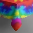 thumbnail image 5 of Rainbow Tie Dye Mandala Pattern Square Tablecloth,Waterproof Square Table Cover,Wipeable Spillproof Washable Table Cover for Home Kitchen Party Decor 60"x60"(152x152cm), 5 of 6