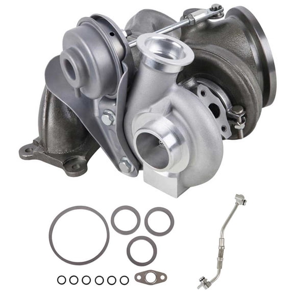 For BMW 335i 335is 335xi Turbo Turbocharger w/ Gaskets & Oil Line - BuyAutoParts