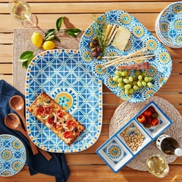 お皿 Mainstays by Becky G. & Alejandra Bamboo Melamine 12-Piece
