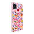 thumbnail image 1 of Funda de diseño doble capa Selicell con vidrio 9D para Samsung Galaxy M31 Flores fondo rosa, 1 of 2