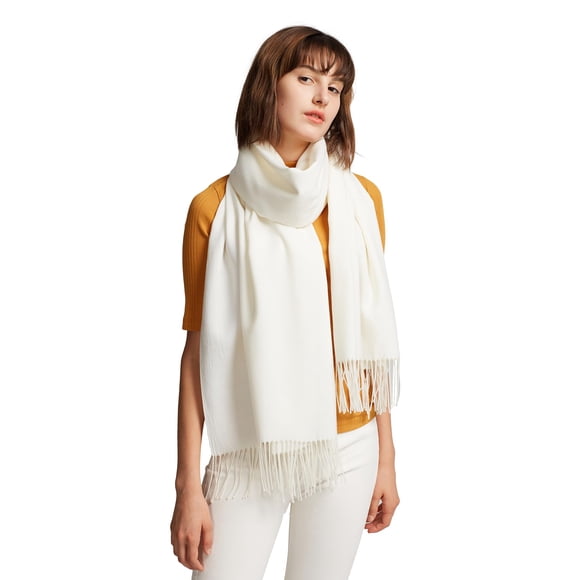 Bufanda maamgic Pashmina para mujer, chales de cachemir con tacto marfil