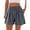 Shorts-A90Gray, variant on Women Pleated Shorts High Waisted Flowy Casual Shorts with Pockets Elastic Waistband Pull on Textured Rib Knit Summer Lounge Vacation Dressy Shorts Beige XL
