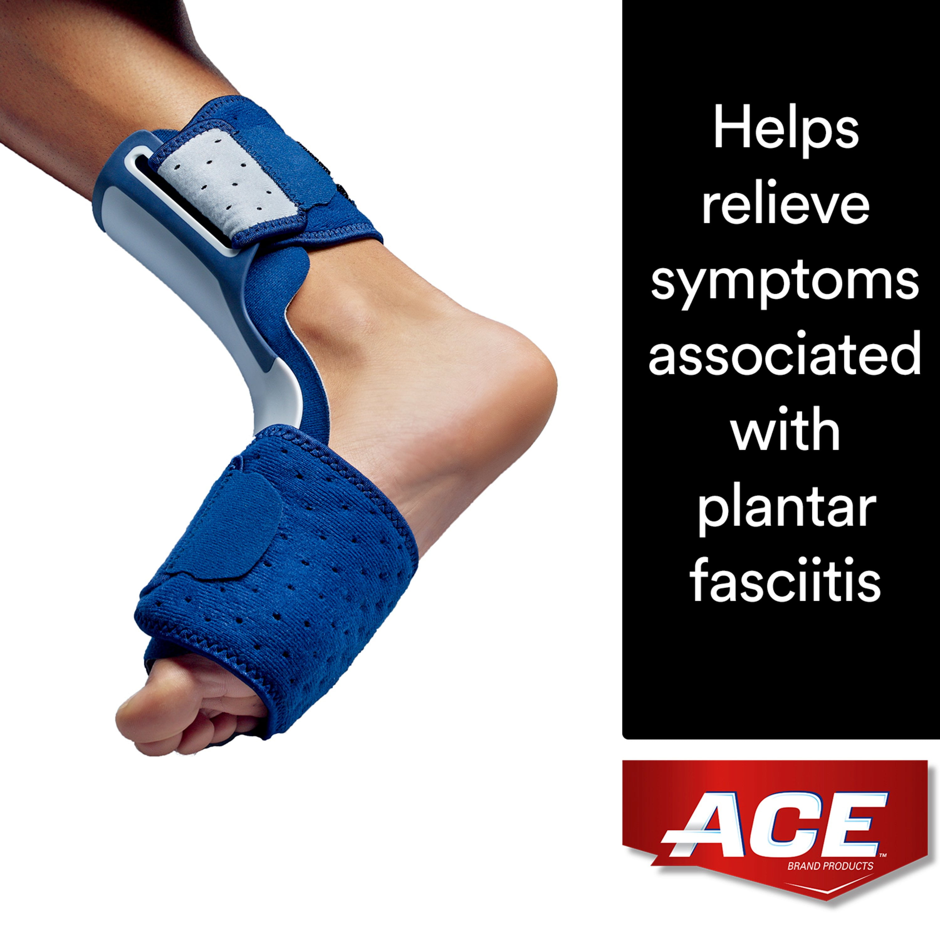 ACE Brand Plantar Fasciitis Sleep Support Adjustable Navy Walmart