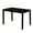 Black, variant on TMS Mid-Century Shakar Style Modern Wood Dining Table, Seats 4, Multiple Finishes