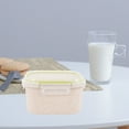 thumbnail image 3 of OUNONA 2Pcs Beige Food Containers for Leftover Pizza and Fresh Fruit Storage with Sealed Lid, 3 of 8
