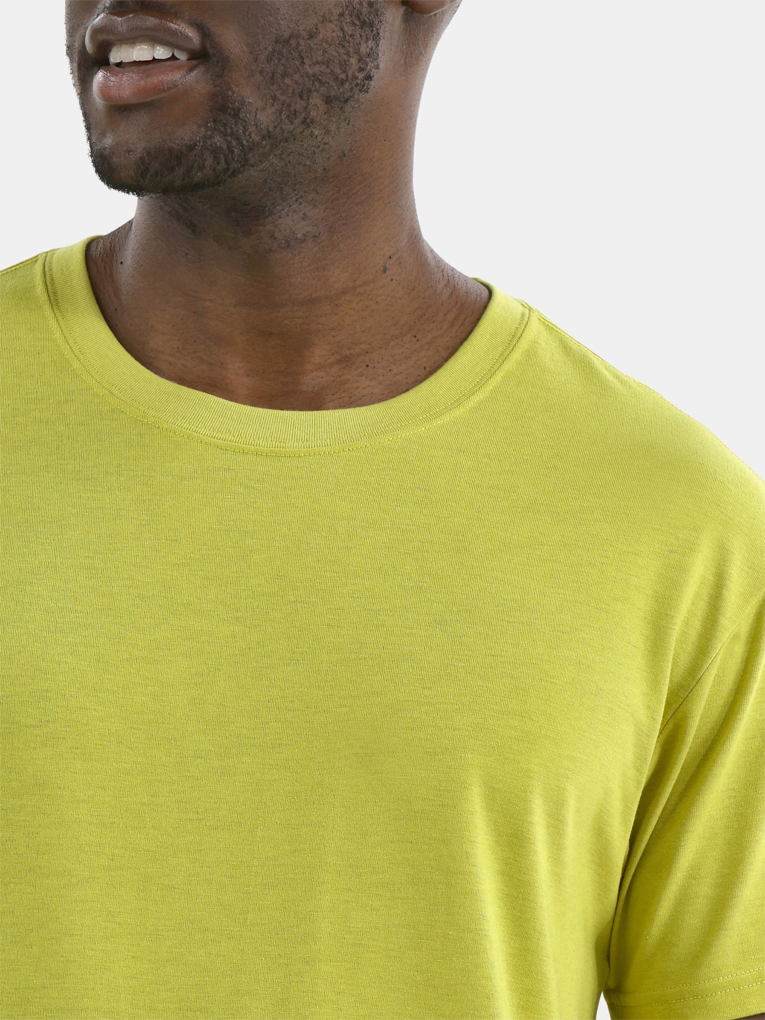 Athletic Works Men's Solid Tri Blend Tee with Short Sleeves, Sizes XS-4XLT