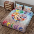 thumbnail image 3 of Peace Love Pride Golden Retriever with Rainbow Sunglasses LGBT LGBTQ+ Quilt Bedding Set Goldens Dog Lover Gifts Idea 1 Blanket Bed Cover 2 Pillowcases - 01004, 3 of 5