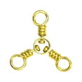 thumbnail image 2 of Eagle Claw Fishing, 3WS6 3-Way Swivel, Brass, Size 6, 2 of 5