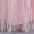 thumbnail image 4 of LEEYNEER Flower Girls Maxi Dress Bridesmaid Wedding Pageant Party Princess Floral Boho Vintage Lace Dance Gown Formal Evening Dresses, 4 of 7
