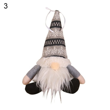 

Pnellth Xmas Santa Gnome Forest Faceless Pendant Doll Home Cafe Holiday Decor Gift Toy