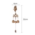 thumbnail image 4 of Owl Design Wind Bells Copper Bells Hanging Pendants for Gift Home Decor, 4 of 7