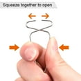 thumbnail image 4 of Unique Bargains 2.4 x 1.3 x 0.6 Inch Stainless Steel Ceiling Hooks Silver Finish, 50 Counts, 4 of 6